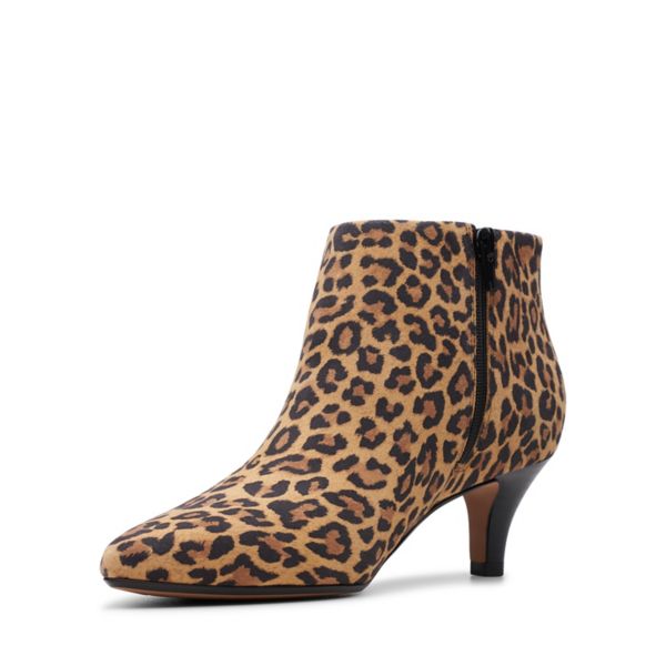 Clarks Womens Linvale Sea Ankle Boots Leopard | UK-9314257